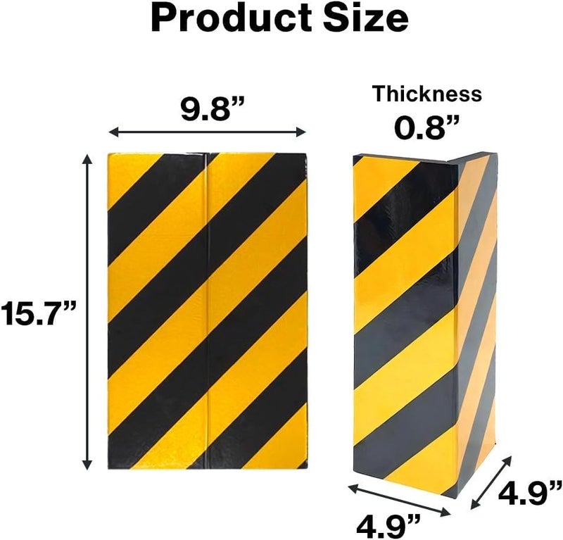 Japard Garage Wall Protector for Car Doors, 4 Pack 15.7" x 9.8" Foam Wall Guard for Parking Garages, Foam Edge Protector, Protect Your Car, Garage Corner Edge and Bumpers Corner Guards - Image 2